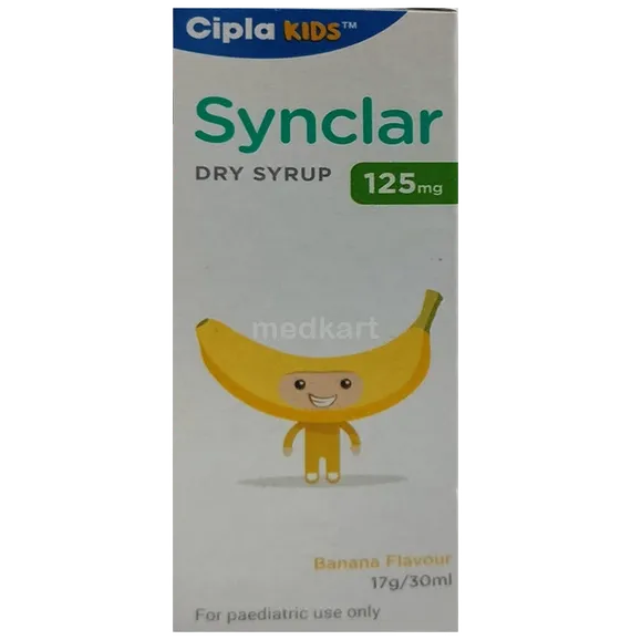 synclar 125mg dry syrup 30 ml